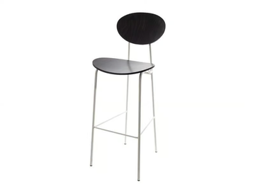 MAGIC - High wooden stool with back by Vela Arredamenti - view 2